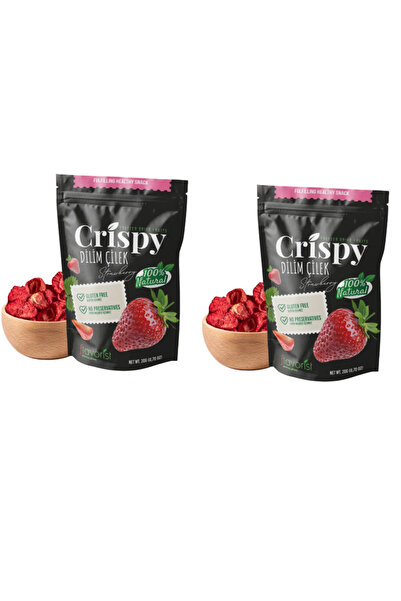 FLAVORİST Freeze-Dried Strawberry Slices 20 Grams 2 Pack