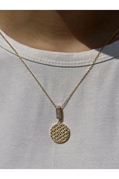 Has Kuyumcum 14 Ayar Altın Yaşam Çiçeği Kolye Ucu Charm