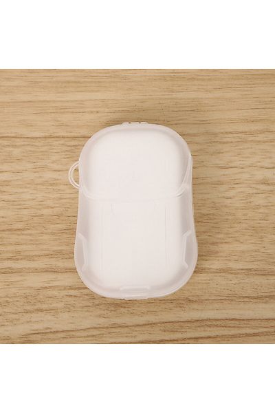 Flippy Mini cutie de săpun din hârtie, rabatabilă, de unică folosință, portabilă, potrivită pentru călătorii, 20 buc, albă