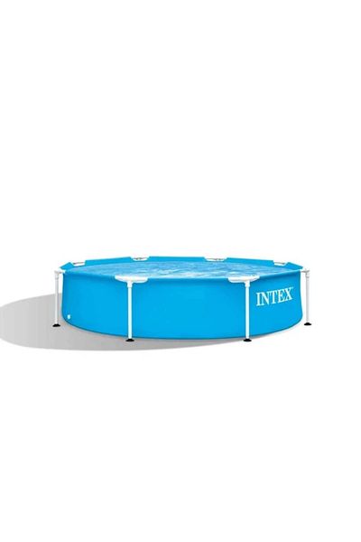 Intex Piscină cu cadru metalic premium, rotundă – diametru 244 cm, perfectă pentru vară