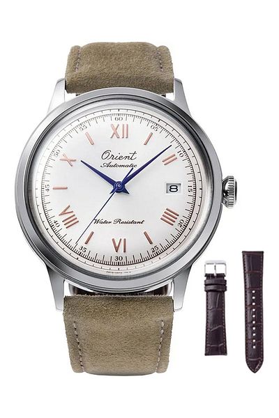 Orient Ceas automat bărbătesc alb, F6724, japonez, rezervă de putere de 40 de ore