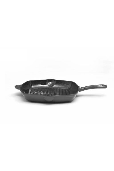 Heinner Enameled cast iron grill pan, 26.5x4.5cm, Marble Gray / DCN58634