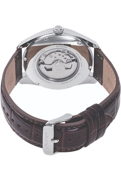 Orient Ceas bărbătesc automat, alb, japonez F6D22, rezervă de mers: 40 de ore, +25~-15 secunde pe zi, oprire secundă