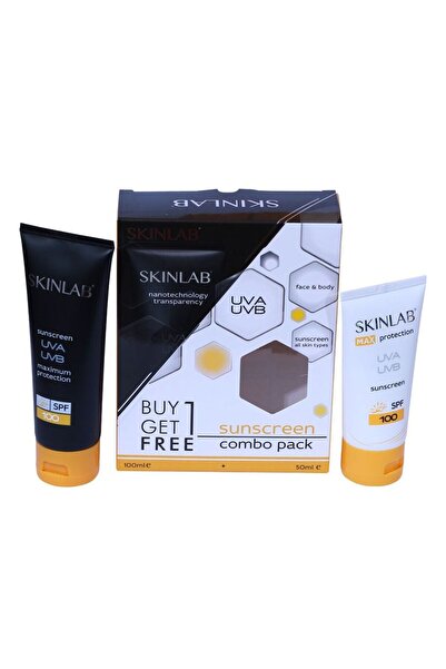 Skinlab مجموعة واقي الشمس SPF100، 100 مل و50 مل