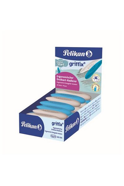 Pelikan Eraser Griffix, Color White/Blue, Dimensions Standard, Material PVC-Free, Phthalate-Free, One Piece