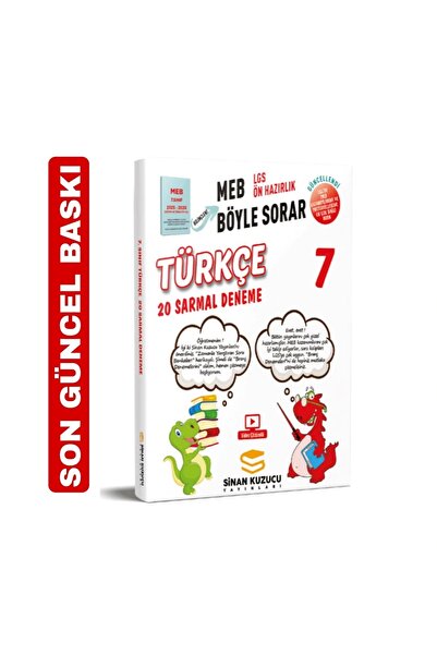 SİNAN KUZUCU YAYINLARI Sinan Kuzucu 7. Sınıf Türkçe Deneme Yeni