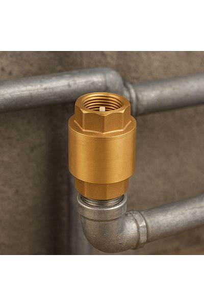 remer Supapă de sens invers Rubinetterie Minutery 380112, garnitură NBR 1 1/2", alamă