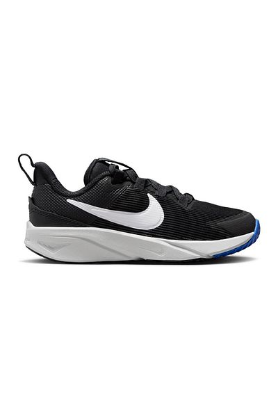 Nike Star Runner 4 Elastic Lace Shoes - Black/White/Astronomy Blue/Photon Dust