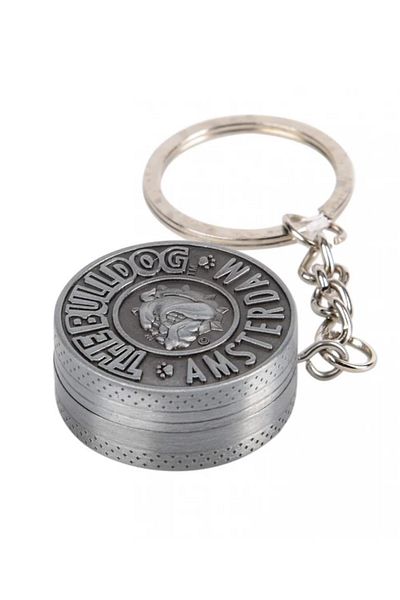 The Bulldog Grinder breloc The Bulldog cu Holograma aluminiu grey 2 Parti Ø30mm
