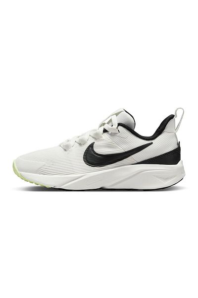 Nike Star Runner 4 Elastic Lace Shoes - Summit White/Barely Volt/White/Black