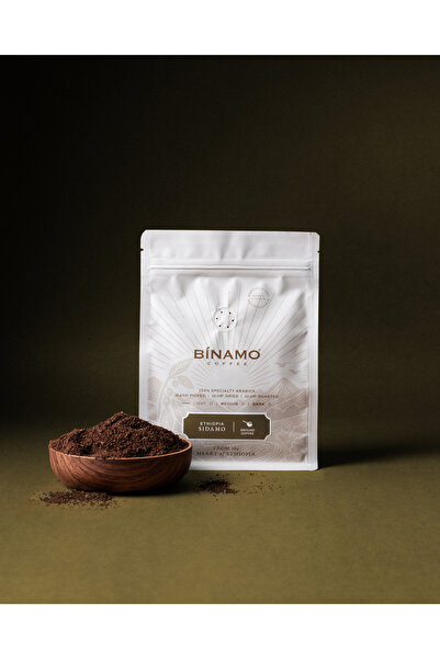 binamo coffee قهوة سيدامو الإثيوبية المطحونة (250 جرام)