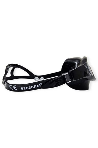Budi Mirrored Swimming Surfing Goggles with Headphones Gift Black/Gray - 8170-m