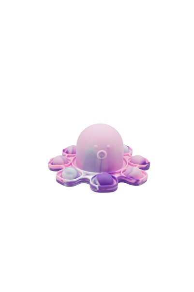 Royal Silicone stress reliever toy, Pop It Now and Flip It, Reversible Octopus, Model 1, Multicolor