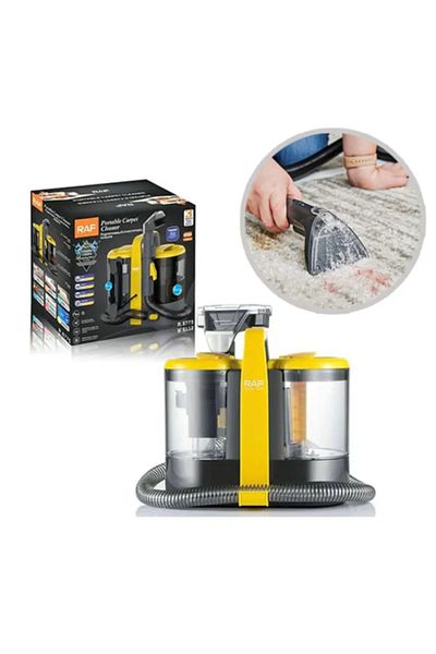 raf Portable Carpet Cleaner – Wet & Dry Vacuum with Cyclone Technology for Home & Car Cleaning