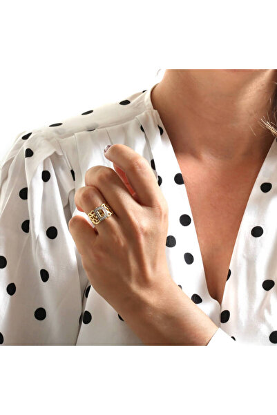 Aslı Gold Altın D Harfi Yüzük (YZK0022)