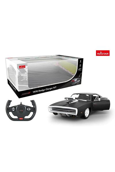 Rastar Masinuta cu telecomanda Dodge Charger Shown Engine 1970 1:16