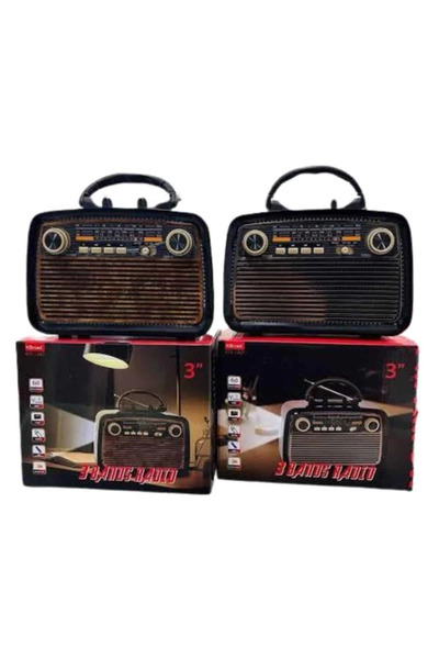 Eco Lounge Eskitme Nostalji Tasarımlı Bluetoothlu Nostalji Radyo Ahşap Nostal...