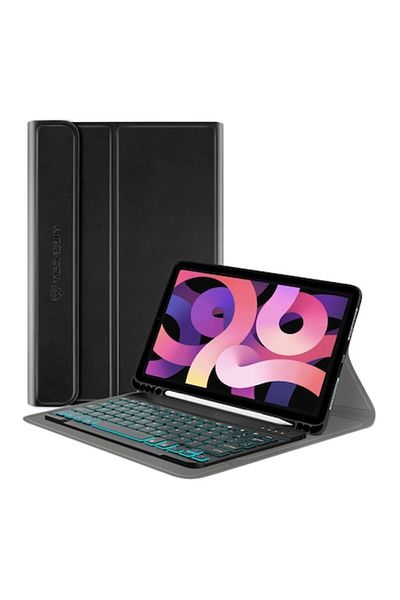 Rao Smart Case with Keyboard for iPad Air 4 2020/Air 5 2022/Air 11 2024, CozyTab Case, G57, Silicone, Pi