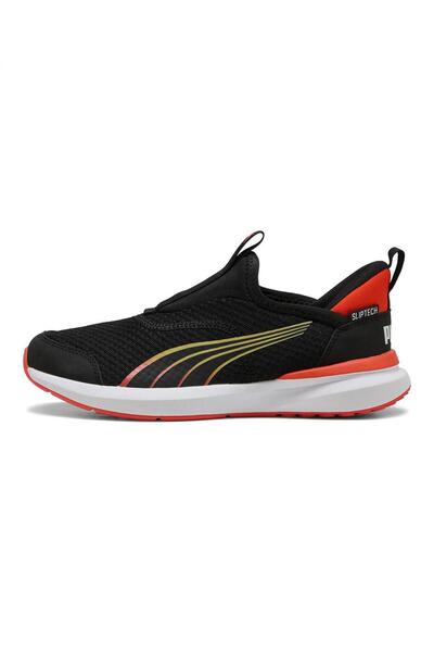 Puma Kruz SLIPTECH Slip On Running Shoes - Black & Redmazing