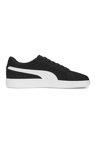 Puma Smash 3.0 SD Junior Lace Up Sneakers - Black & White