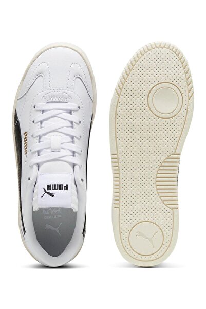 Puma Club 5v5 Lace Up Sneakers - White/Black/Gold