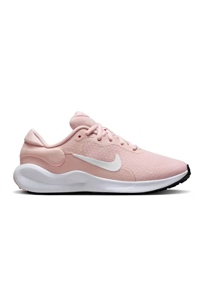 Nike Revolution 7 Lace Closure Running Shoes - Echo Pink/White/Black/Summit White