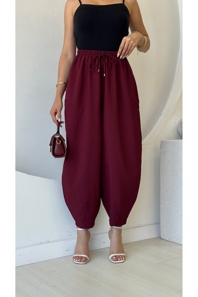 FEHUBLOOM Burgundy Bagi Trousers