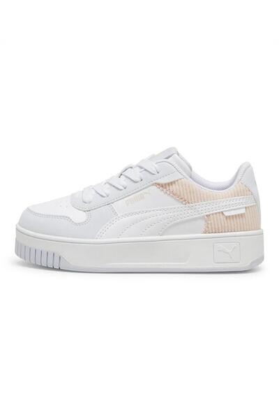 Puma Carina Street Cord Sneakers - Silver Mist/White/Island Pink