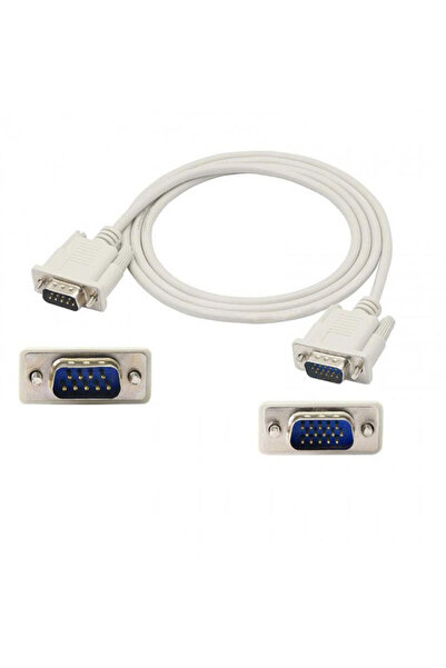 Leonpro كابل محول RS232 9 دبوس إلى VGA 15 دبوس DB9 com - محول VGA 15 دبوس