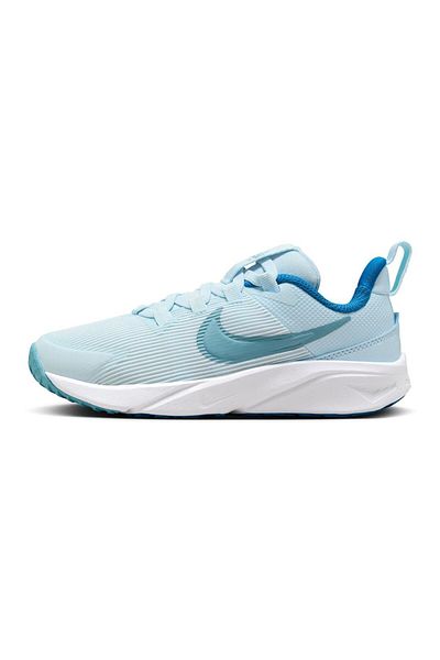 Nike Star Runner 4 Elastic Lace Shoes - Glacier Blue/Astronomy Blue/White/Denim Turquoise