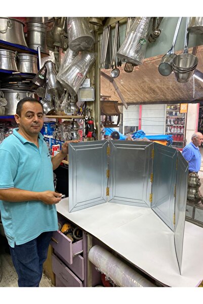 narım 4 Kanatlı Büyük Boy 40X160 CM Kamp Metal Rüzgar Kesici Rüzgarlık - Yağ ...