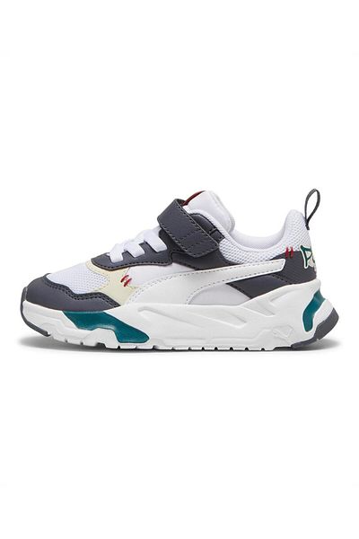 Puma Trinity MID 90s Sneakers - Galactic Gray/White/Alpine Snow/Intense Red