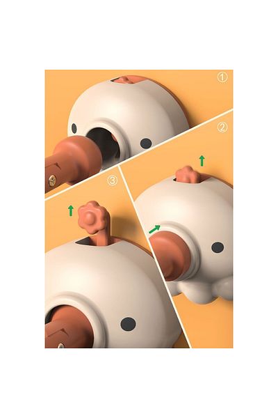 Teo Animated silicone door stopper with floor grip, anti-collision, 5.5 x 5.5 x 5.5cm, Porto