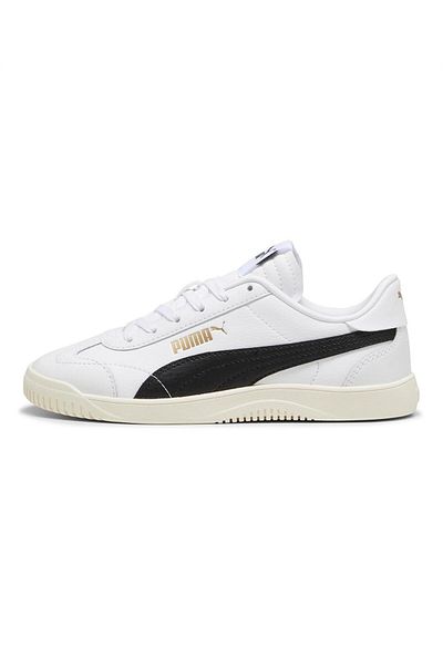 Puma Club 5v5 Lace Up Sneakers - White/Black/Gold