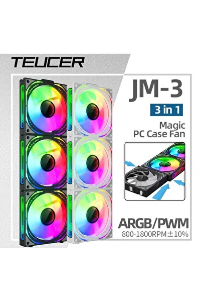 TEUCER JM-3 120MM 3İN1 PC KASA FANI