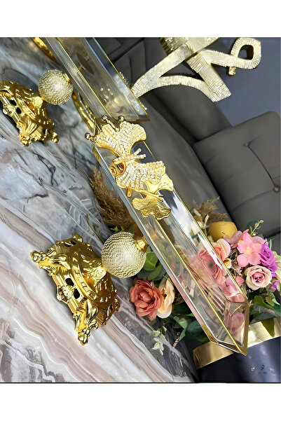Elta Collection Kelebekli Elmas Gold Döküm Ayaklı Dikdörtgen Sunumluk – Kurab...