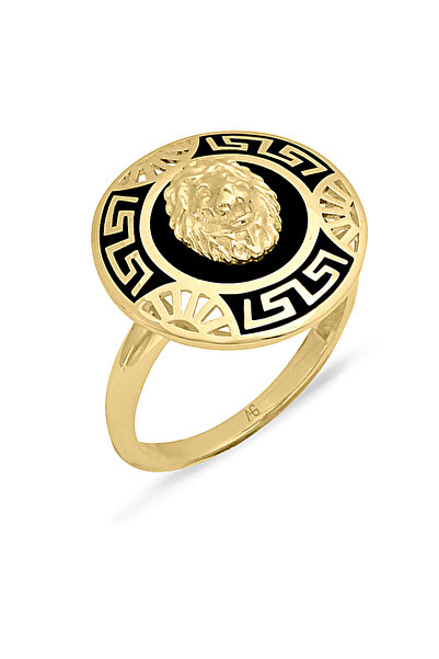 Aslı Gold Unisex Altın Aslan Yüzük (YZK1366)