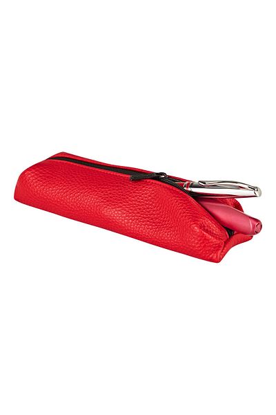 Herlitz Penar Etui Origami, Culoare Roșu Flamă, Dimensiuni 6.5x3.5x20 cm, Material Material Textil