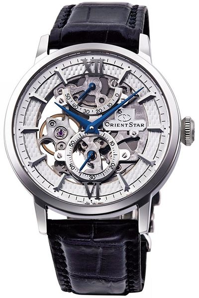 Orient Star Ceas mecanic bărbătesc din argint, Cal. 48E51, 23 de pietre, rezervă de mers de 40 de ore