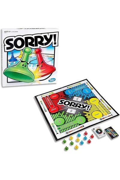 SUKILO Classic Sorry! Board Game – Family Strategy Game for 2-4 Players – Fun Indoor Game for Ki