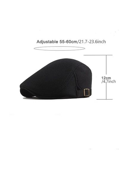 GlassySKY Stylish Italian Model Men's Mesh Breathable Cap Hat Sun Protection, Summer Beach Vacation