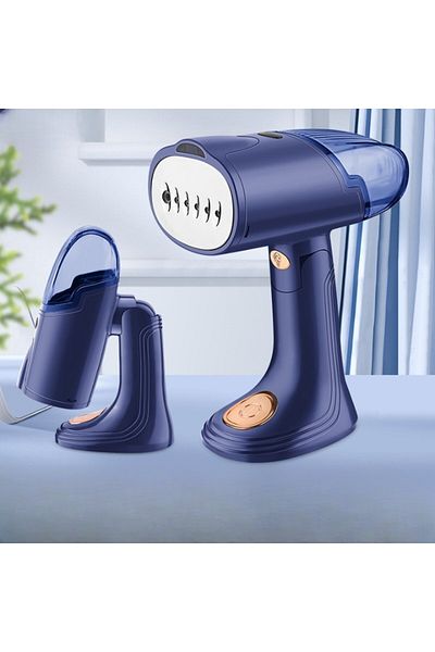 Flippy Fier de călcat vertical portabil, rabatabil, putere 1500W, rezervor detașabil 138ml, priză, 20x10.5x8 cm, albastru