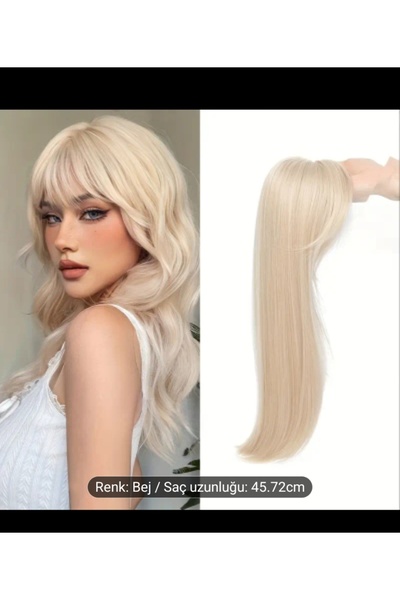 Handmade peruk postiş at kuyrugu çıtçıt fiber ısıya dayanıklı saç