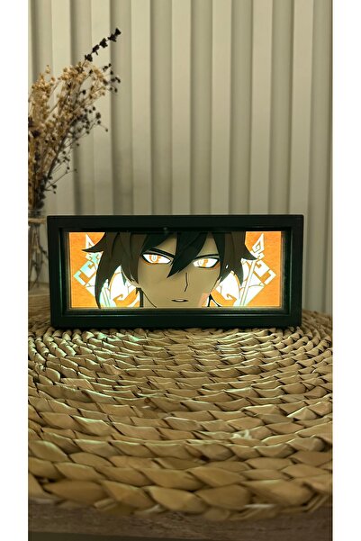Yubi Design Zhongli , Genshin Impact - Işık Kutusu, Gölge Kutusu, Anime, Ligh...