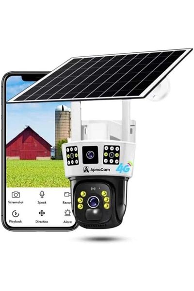 SUKILO 8MP 4G Solar SIM CCTV Camera Outdoor