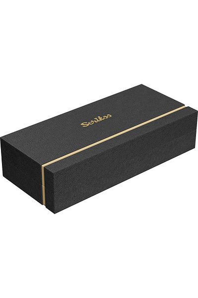 Scrikss 35 Fountain Pen + Ballpen + Versatile Triple Set Matte Chrome (Lifetime Warranty-Luxury Boxed)