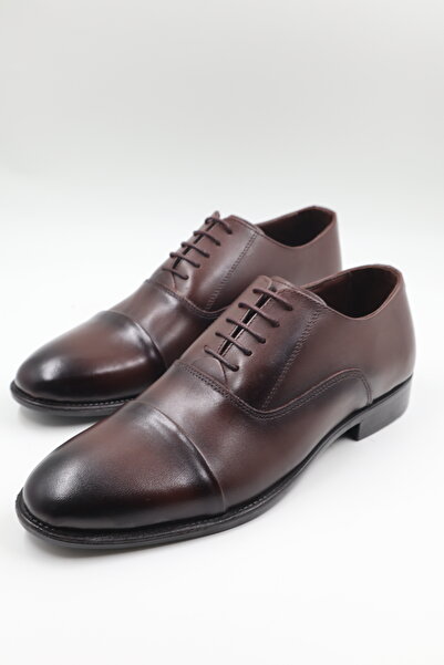 nazenintasarımlar Men's Quality Suitable for Suits Khaki Leather Casual Shoes