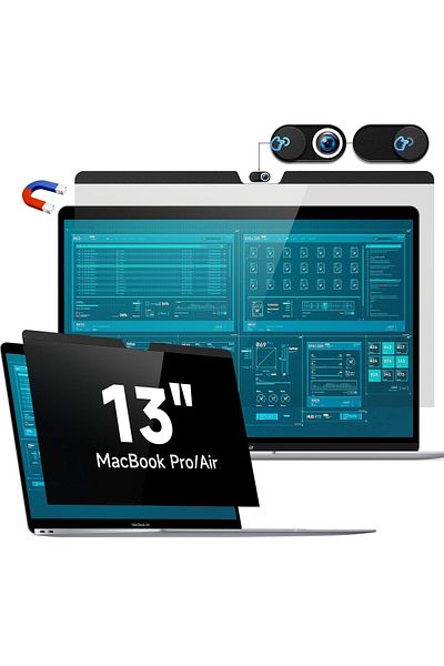 Shopi Magnetic Privacy Screen Protector Compatible with Apple MacBook Air 13 In (2018-2021,M1) & MacBook P