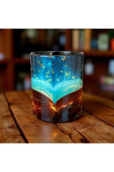 mug shop Book and Nature Design Mug Cup-Gift Tea-Coffee-Home-Office Cup