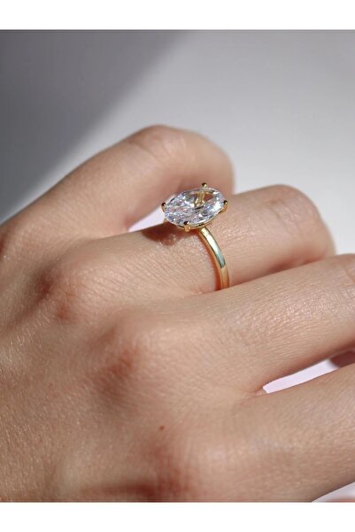 Reorah Collection Pure Shine M Beden Oval 925 Gümüş Yüzük